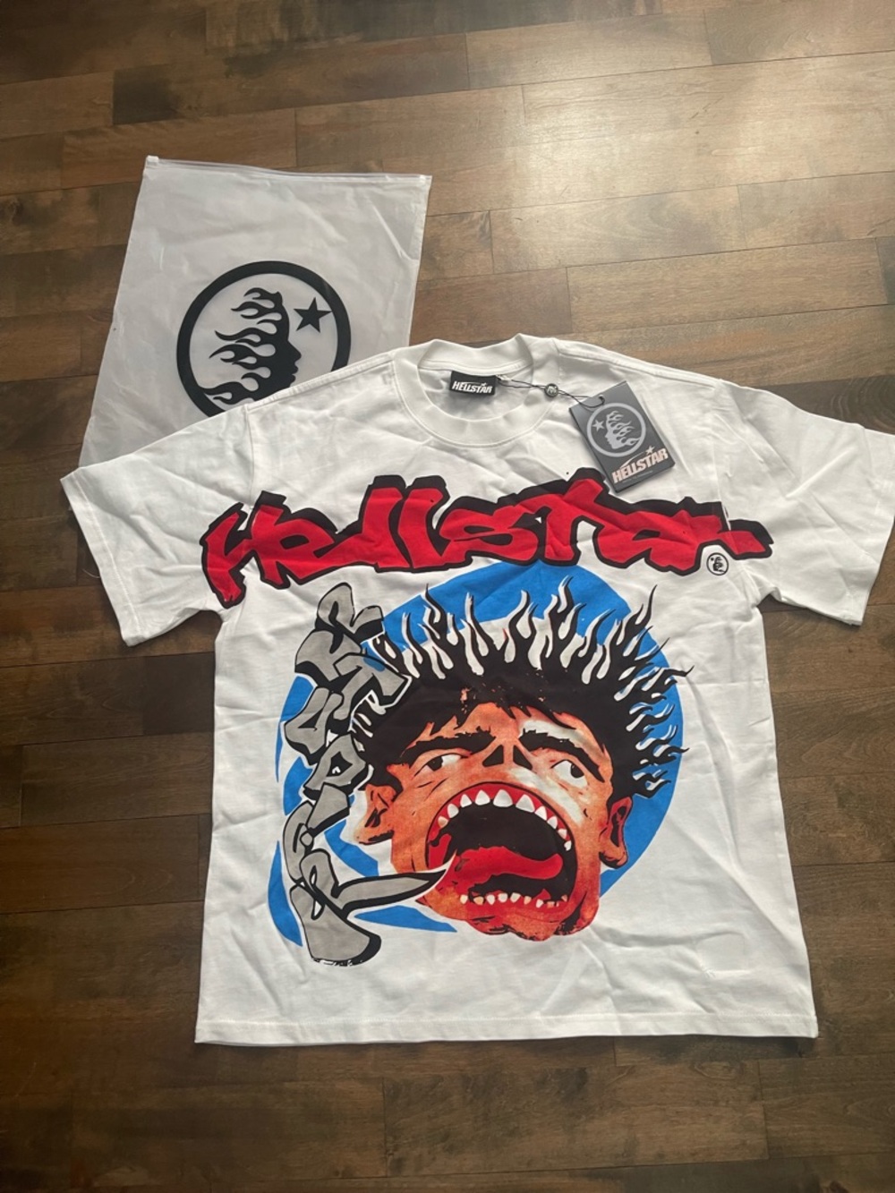 Hellstar studio white tee Size M